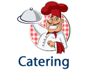 Catering Button Image with Italian Chef