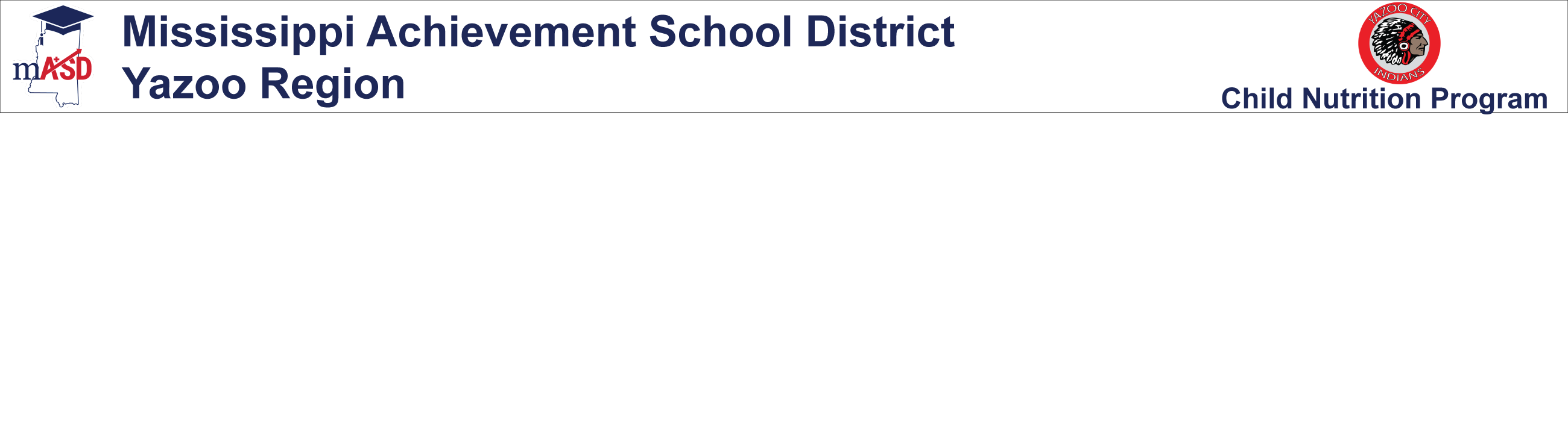 Yazoo City Municipal School District School Nutrition And Fitness